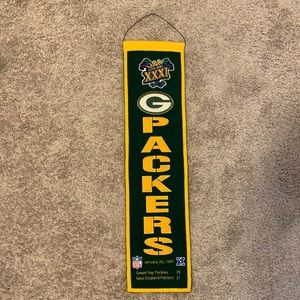 Green Bay Packers Super Bowl XXXI Banner